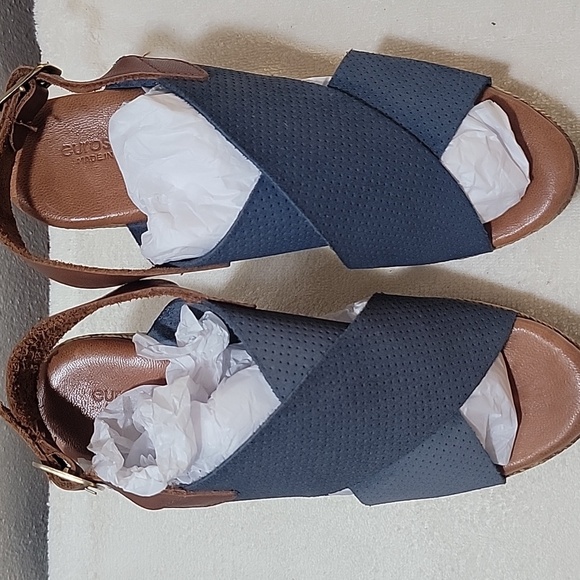 Eurostudio Flex Womens Sandals Comfort Sandals Blue Sandals Size 7 (39EU) - Picture 3 of 11